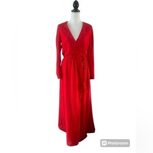 H&M red sheer dress 🩷